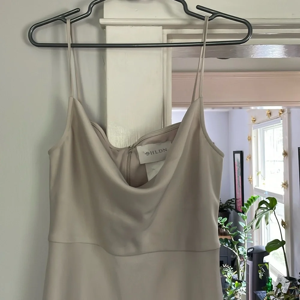 BHLDN cali cowl midi slip dress - Picture 2 of 15